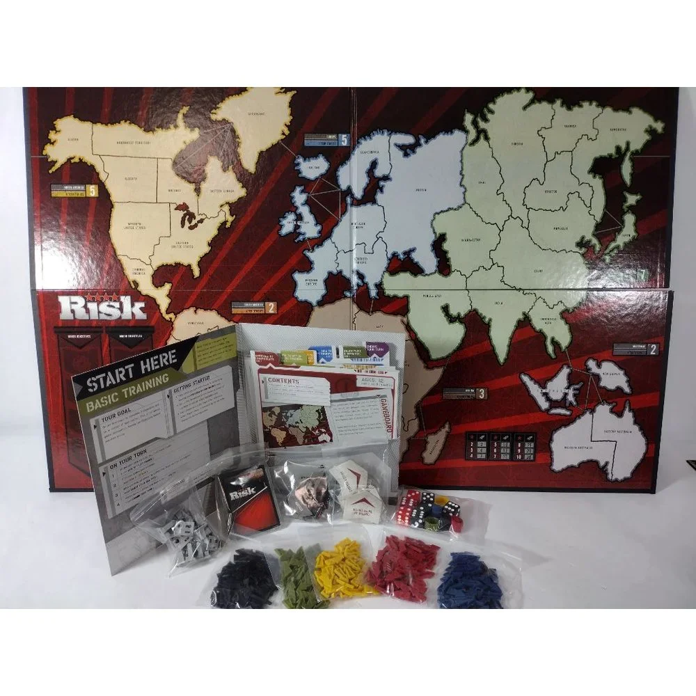 Risk Board Game 2008 Hasbro Parker Brothers Strategy Game Complete